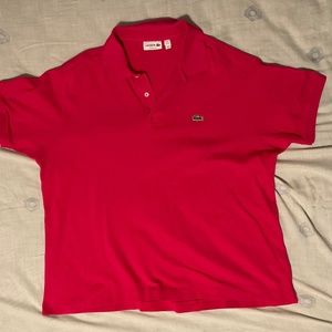 LACOSTE Men’s Hot Pink 2 button Polo size 8 US 3XL